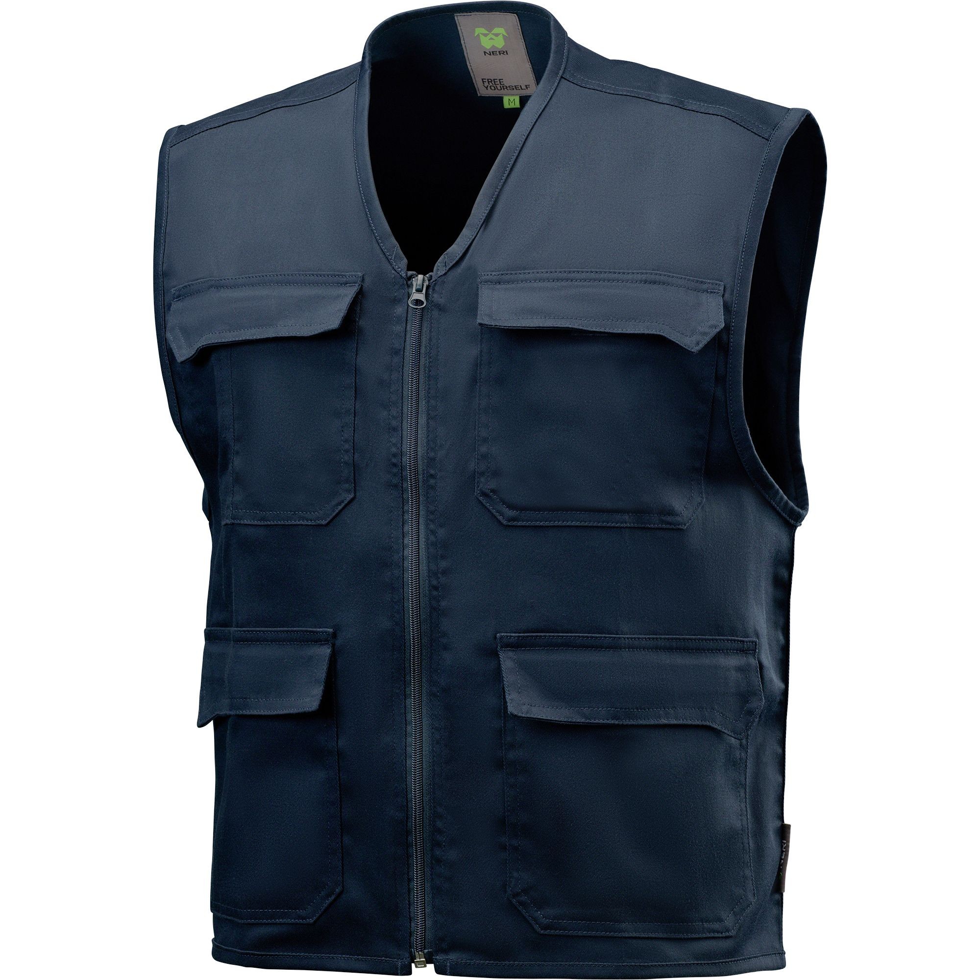 Gilet da Lavoro Neri multitasche portabadge Denver 422235