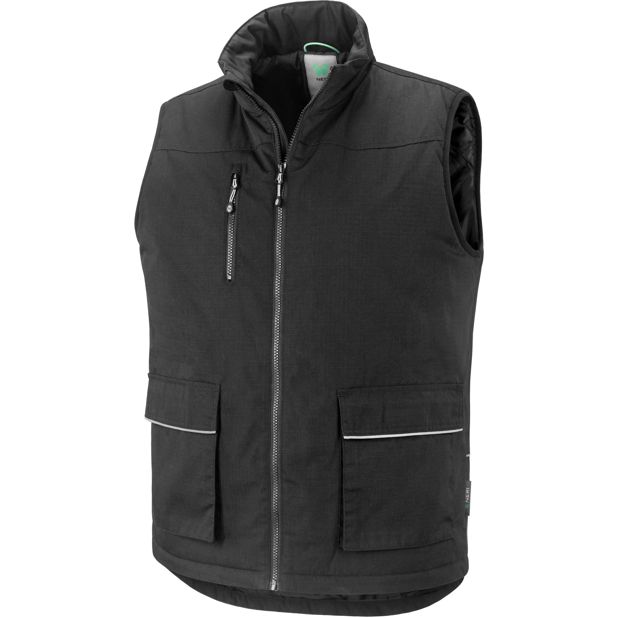 Gilet da Lavoro Neri Multitasche imbottito Montreaux 421050