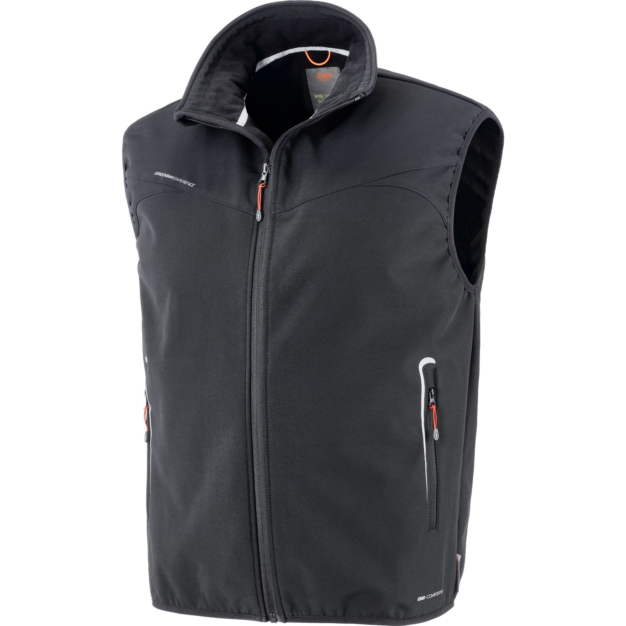 Gilet da Lavoro Neri Jackson imbottito con interno in micropile 422091