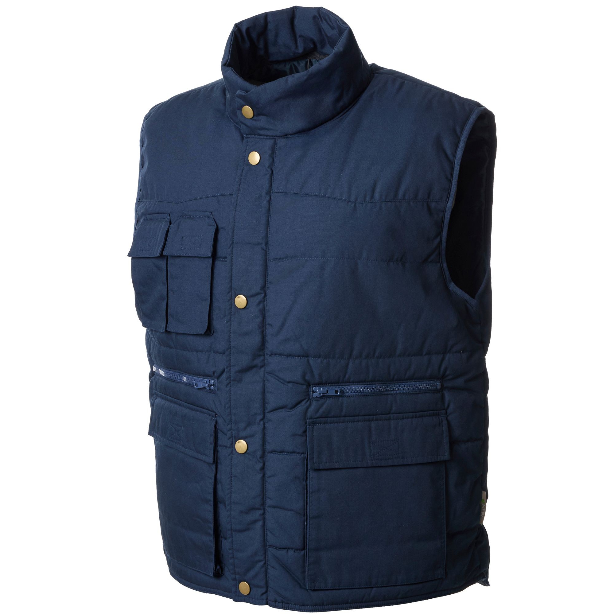 Gilet da Lavoro Neri imbottito multitasche New Annecy 422117