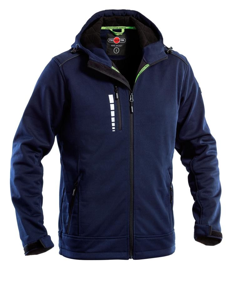 Giacca da Lavoro Multitasche Softshell Impermeabile con Capuccio P&P Loyal GGXD3 300