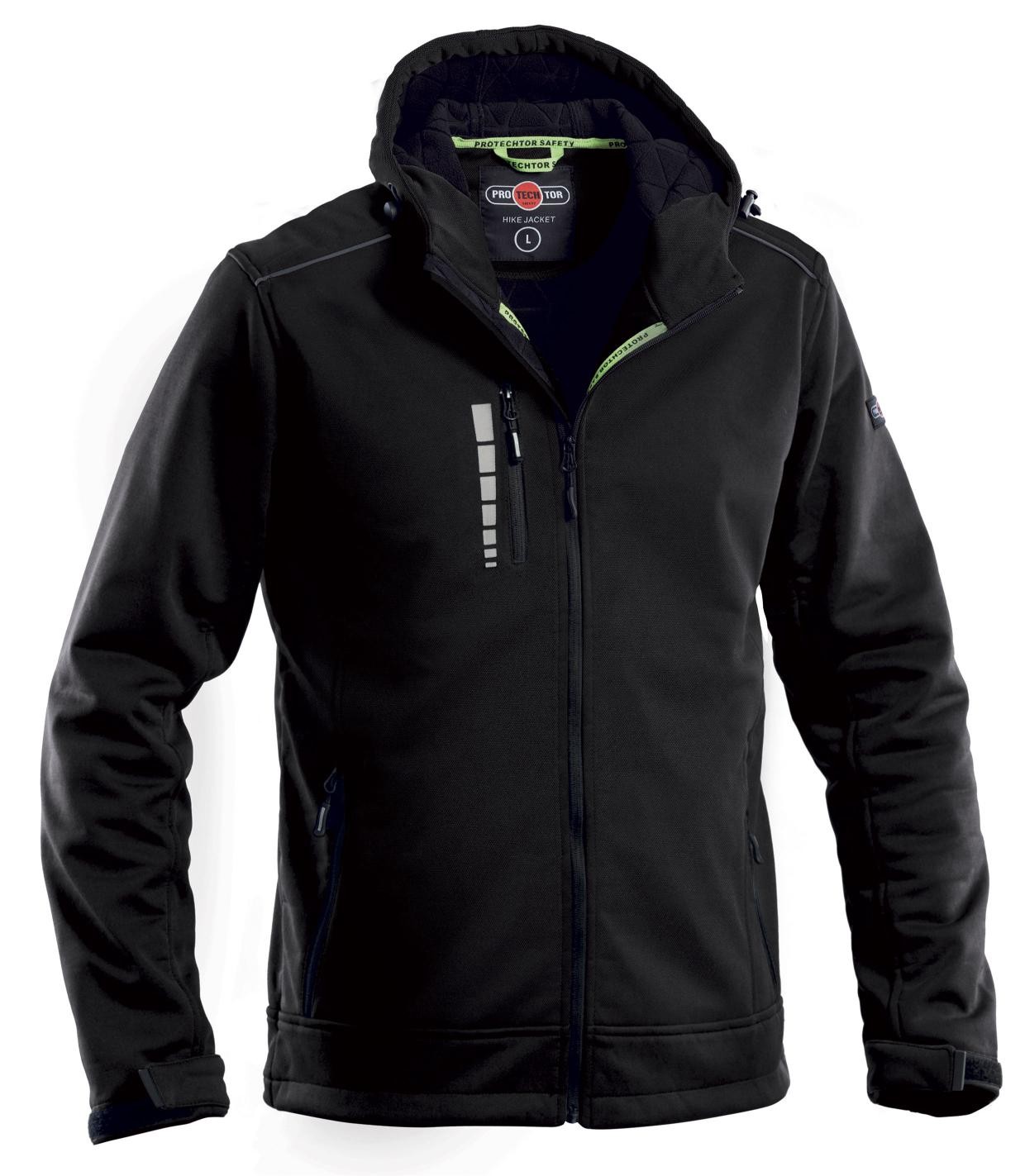 Giacca da Lavoro Multitasche Softshell Impermeabile con Capuccio P&P Loyal GGXD3 300