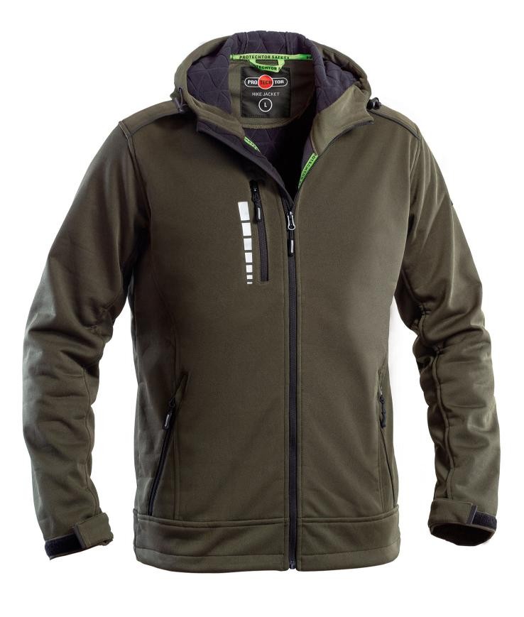 Giacca da Lavoro Multitasche Softshell Impermeabile con Capuccio P&P Loyal GGXD3 300