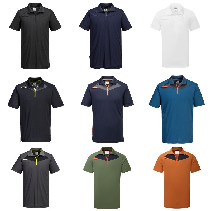 Polo da Lavoro Mezza Zip Portwest DX410