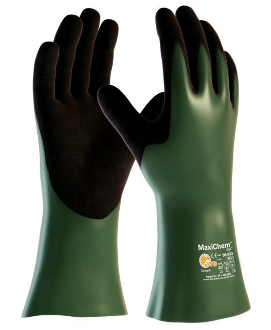 12 Paia - Guanti Da Lavoro ATG Maxichem Cut In Nitrile 56-633