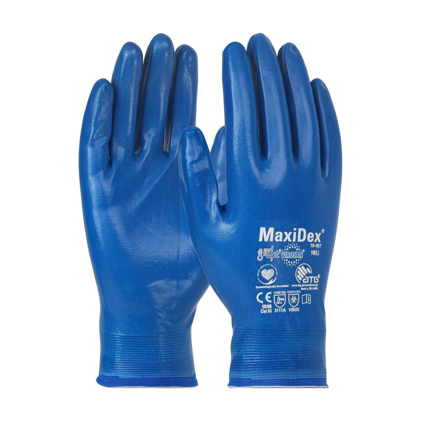 Guanti da Lavoro Impermeabili in Nitrile ATG 19-007