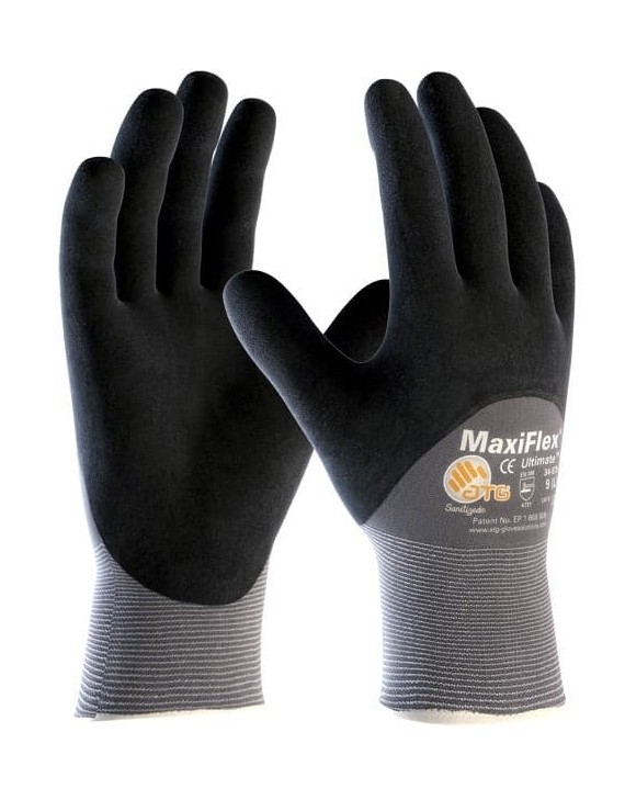12 Paia - Guanti da Lavoro ATG Maxiflex Ultimate in Nitrile 34-875