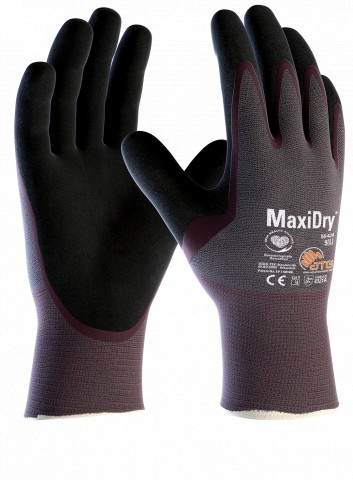 12 Paia - Guanti Da Lavoro ATG Maxidry In Nitrile 56-424