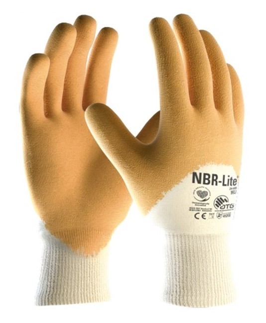 12 Paia - Guanti Da Lavoro ATG NBR-Lite In Nitrile 24-985