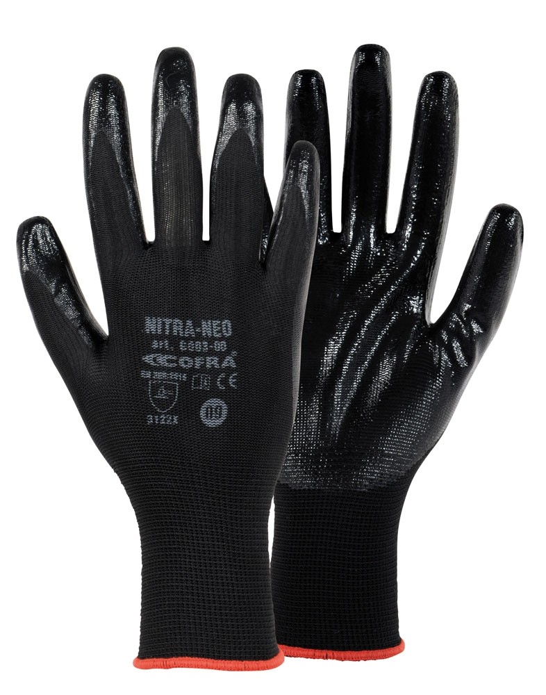 12 Paia - Guanti Da Lavoro Cofra Nitra-Neo in Nitrile G003-DD00