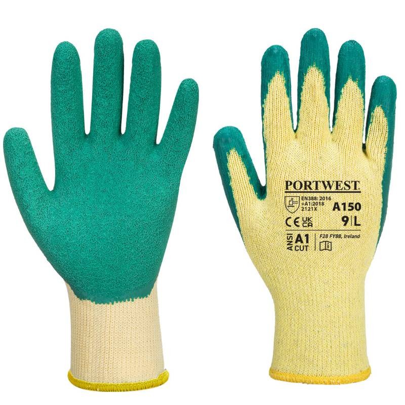 12 Paia - Guanti da Lavoro Classic Grip - Lattice - A150 Portwest