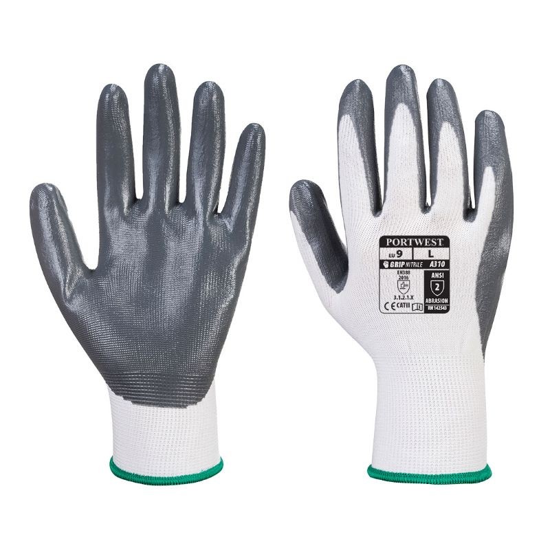 24 Paia - Guanti da Lavoro Flexo Grip in Nitrile - VA310 Portwest