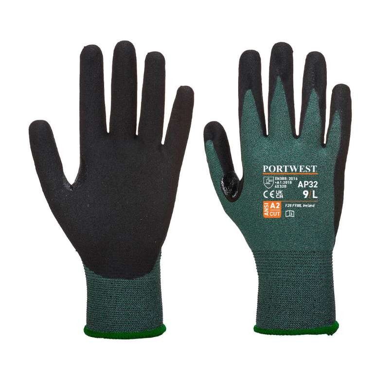 12 Paia - Guanti da Lavoro Antitaglio Dexti Pro - AP32 Portwest