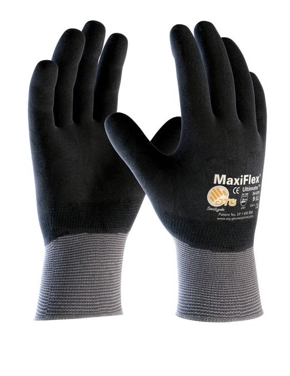 12 Paia - Guanti da Lavoro ATG Maxiflex Ultimate in Nitrile 34-876