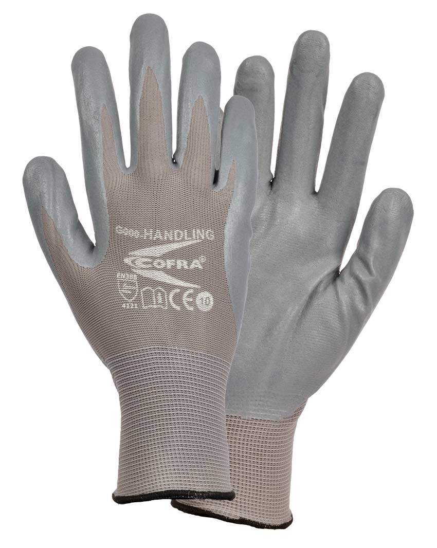 12 Paia - Guanti Da Lavoro Cofra Halding in Nitrile G000-D100