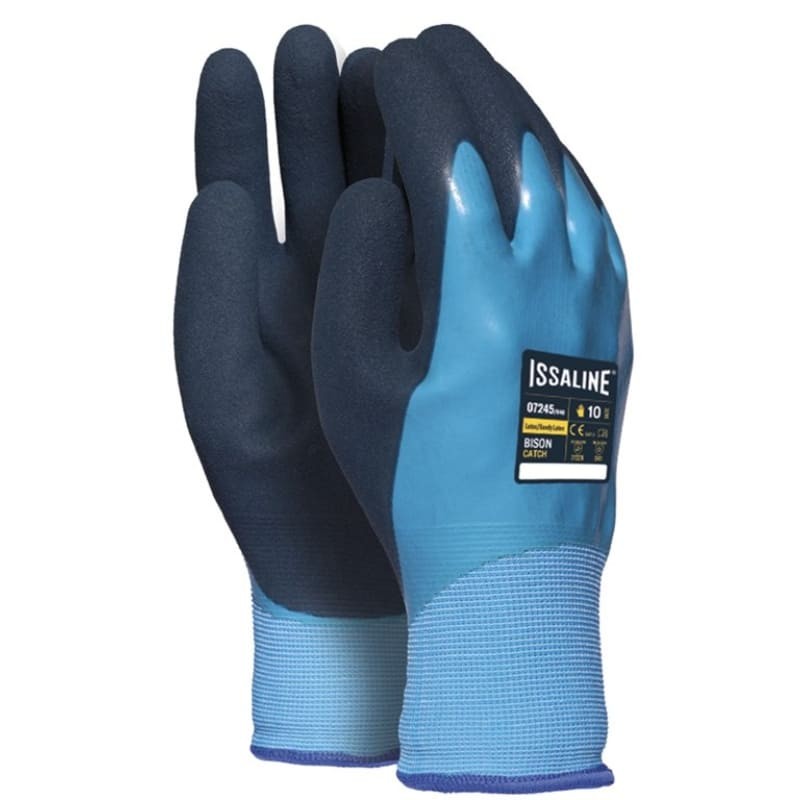 6 Paia - Guanti da lavoro Antitaglio Bison Catch - Issa Line 07245