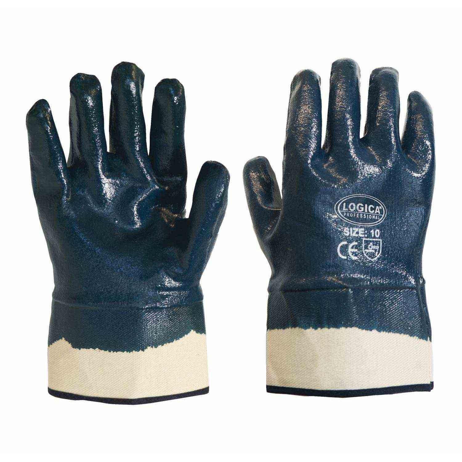 60 Paia - Guanti da lavoro Spalmati in Nitrile Logica 0070/ST