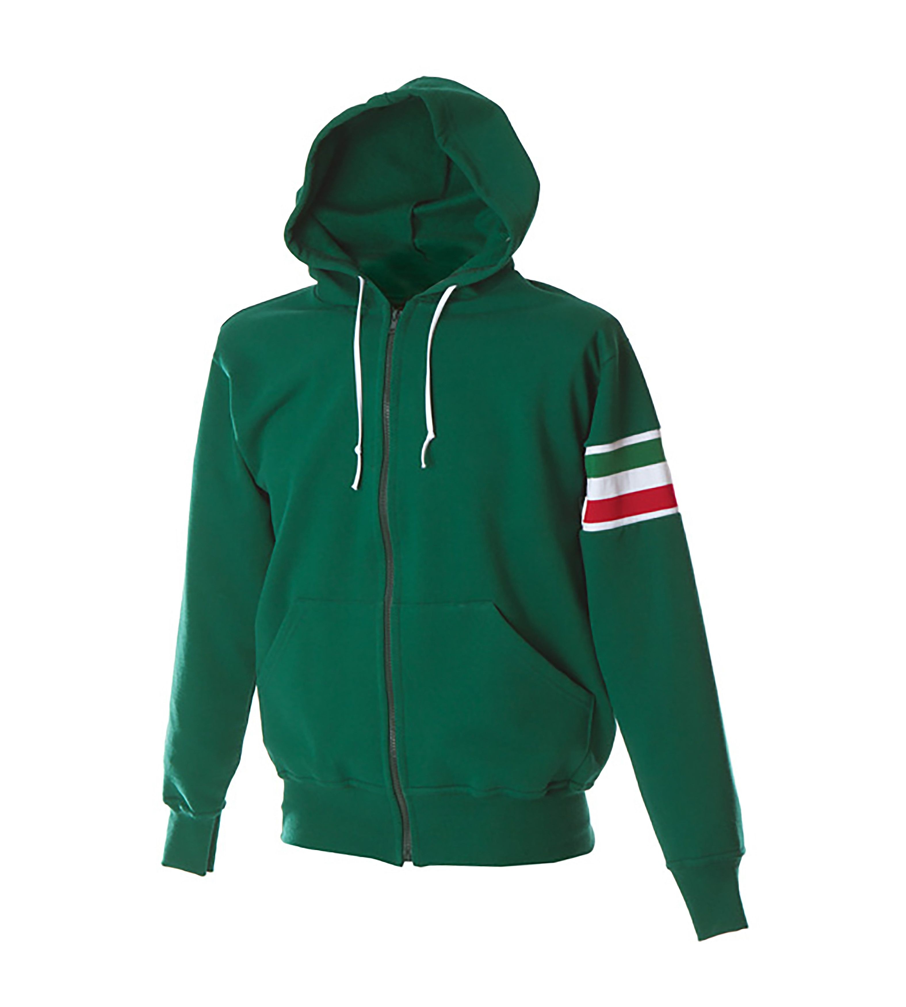 Felpa zip lunga con Cappuccio da Lavoro 100% Cotone Made in Italy JRC Verona 988273