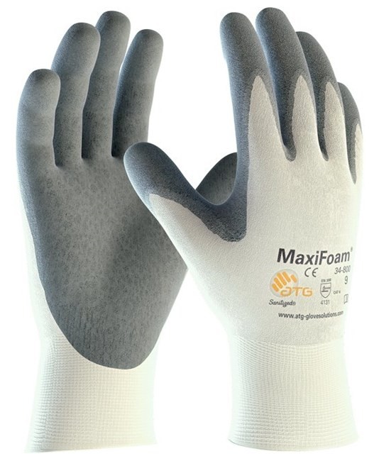 12 Paia - Guanti Da Lavoro ATG Maxifoam In Nitrile 34-800