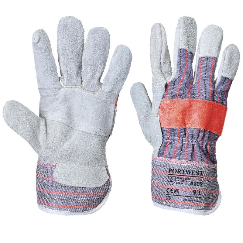 12 Paia - Guanti da Lavoro Classic Canadian Rigger - A209 Portwest