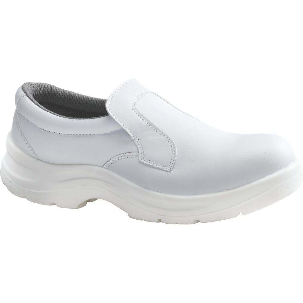 Mocassino antinfortunistico bianco in microfibra S1 SRC - Atene