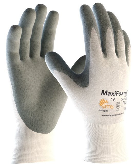 12 Paia - Guanti Da Lavoro ATG Maxifoam In Nitrile 34-600