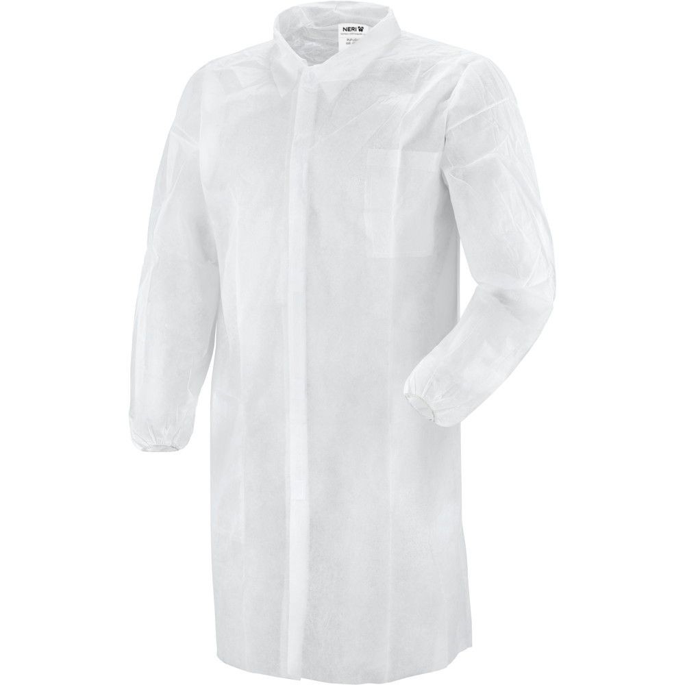 Camice con Chiusura a Velcro in 100% Polipropilene 487052 Neri