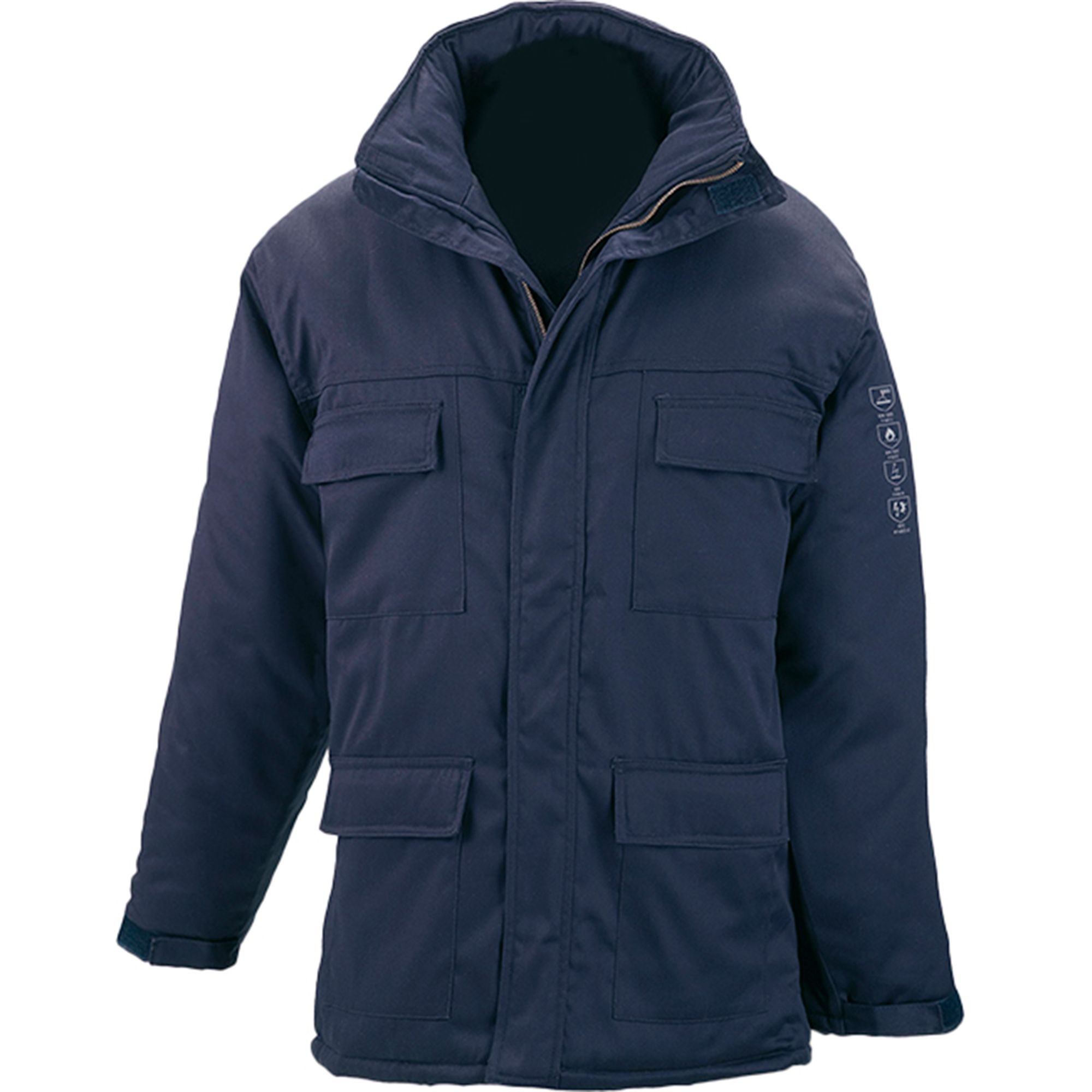 Parka Ignifugo Multinorma 98% Cotone 2% Fibra Antistatica 436368 Neri