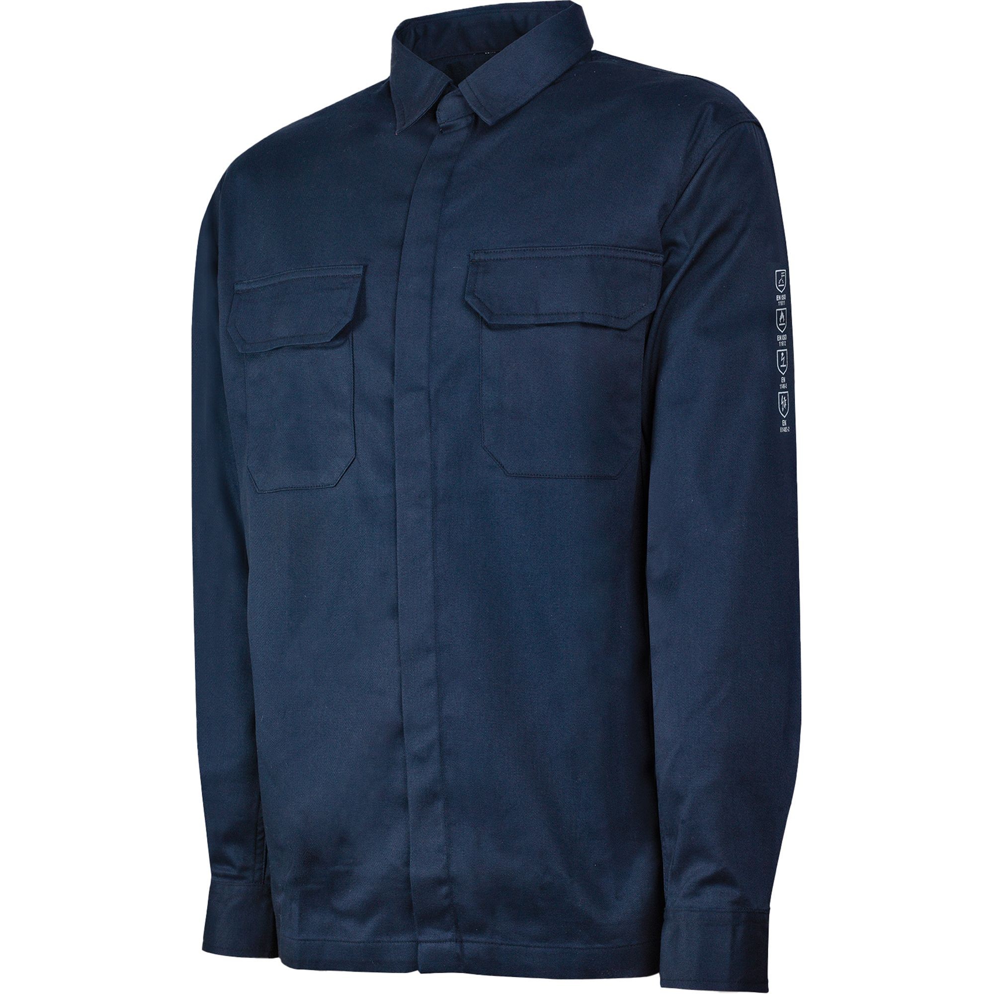 Camicia Ignifuga Multinorma 98% Cotone 2% Fibra Antistatica 436381 Neri