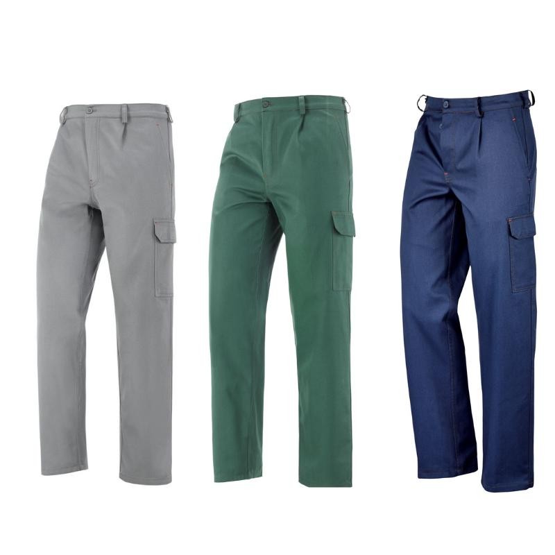 Pantalone Cargo in Cotone 100% Sanforizzato 435225 Neri