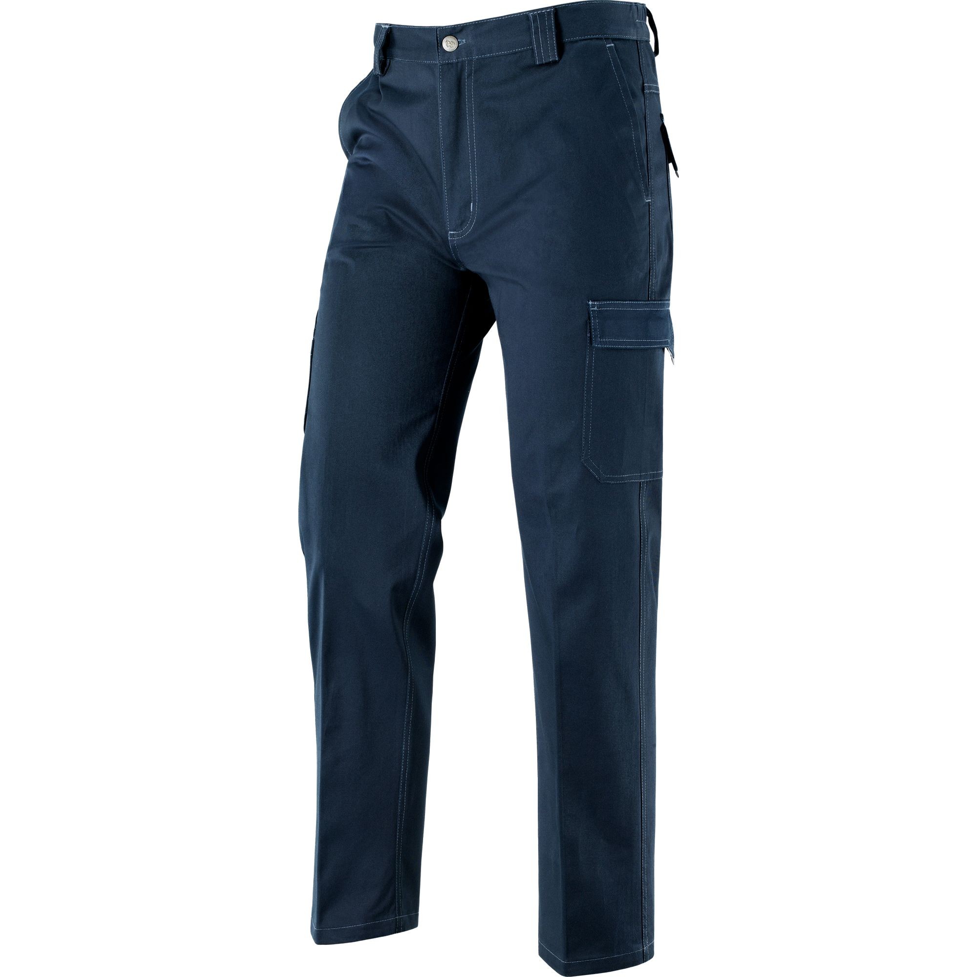 Pantalone da Lavoro Multitasche in Tessuto Cotone Stretch 97% Cotone 3% Elastan 436026 Neri