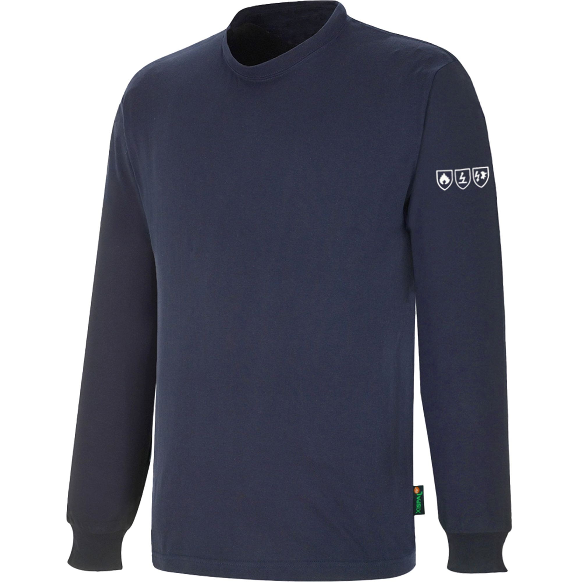 T-Shirt Girocollo a Manica Lunga Multinorma in Tessuto Ignifugo 436382 Neri