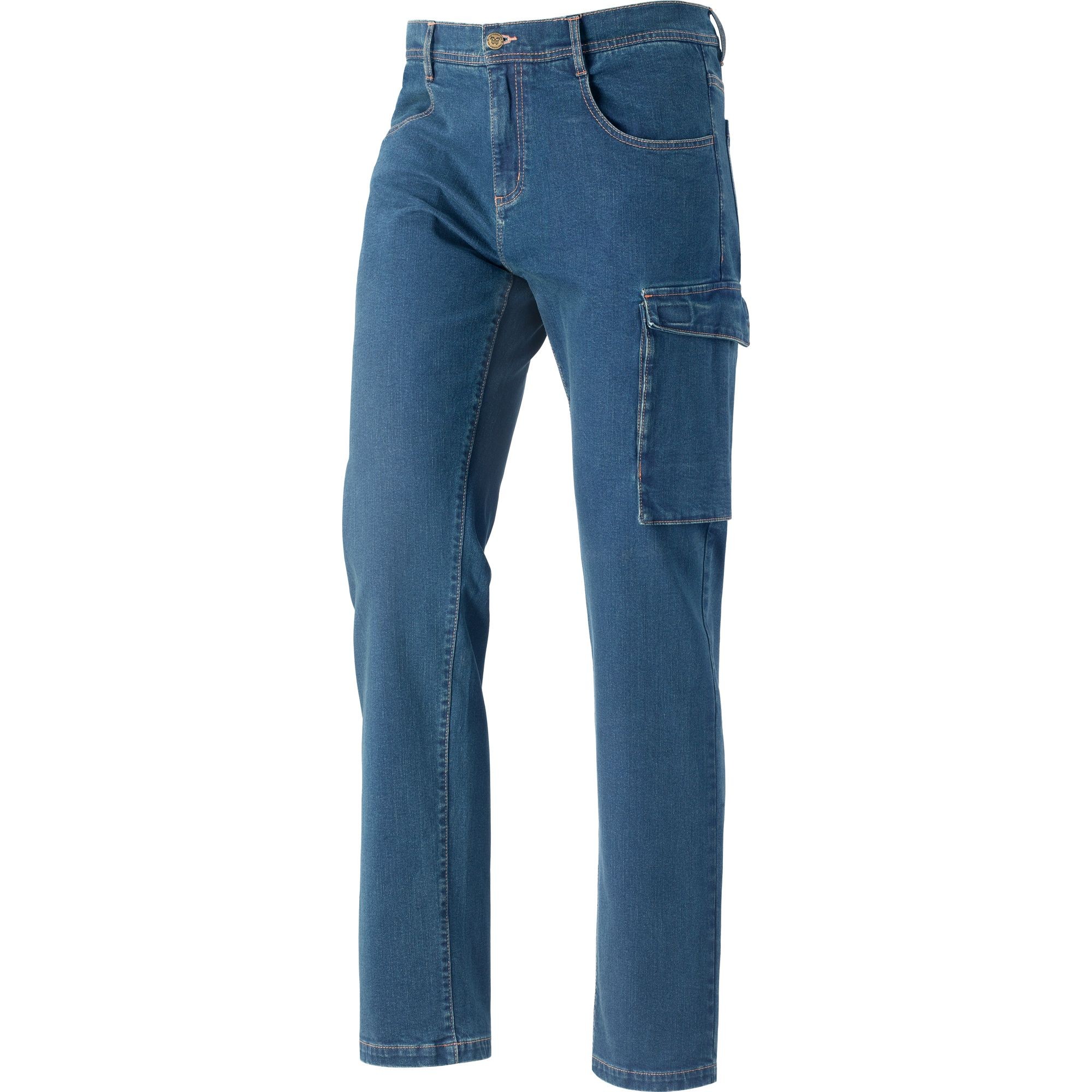 Jeans Cargo Multitasche Stretch 436506 Neri