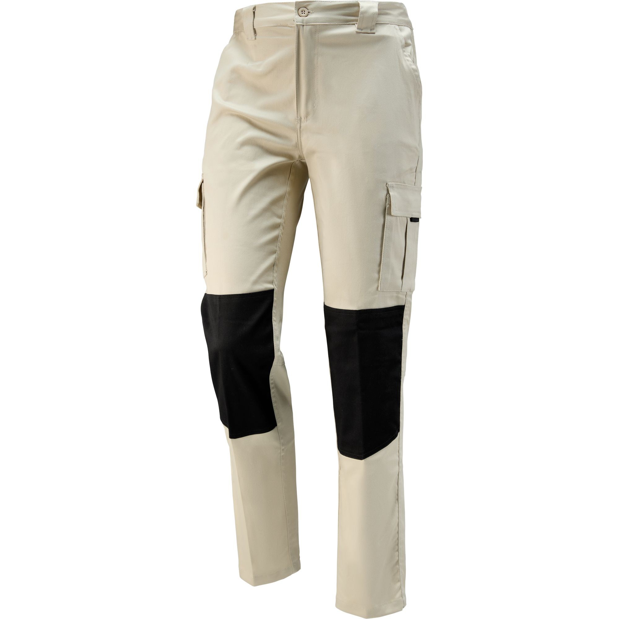 Pantalone Multitasche con Ginocchia Rinforzate 437341 Neri