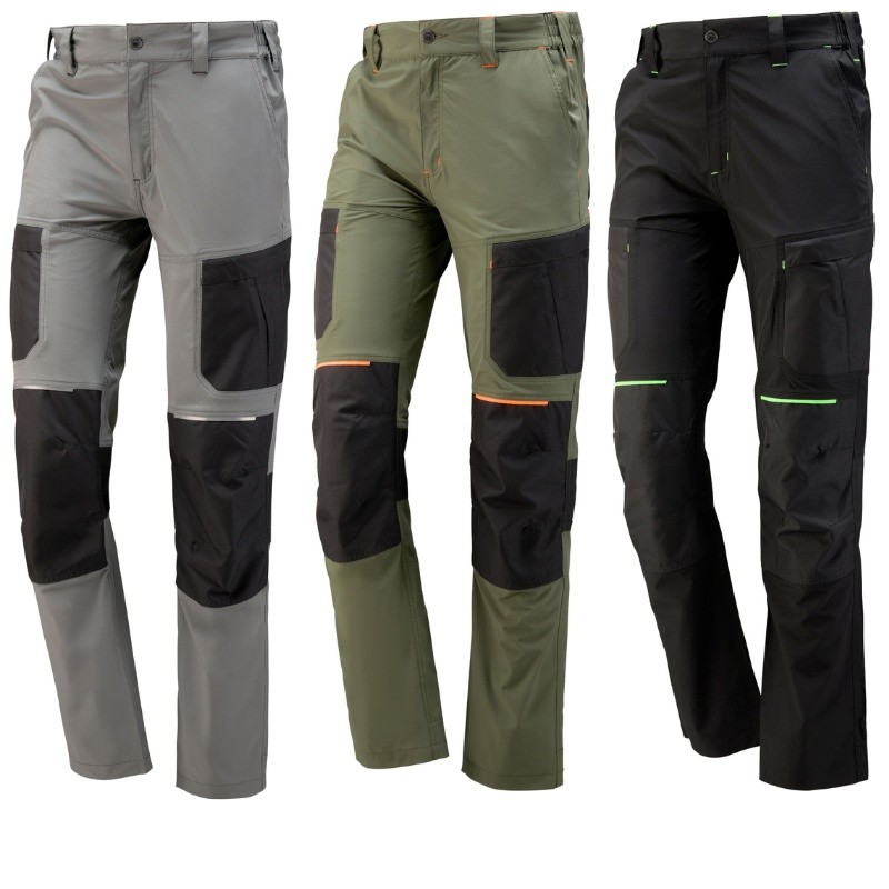 Pantalone Multitasche Ultraleggero Stretch 437465 Neri