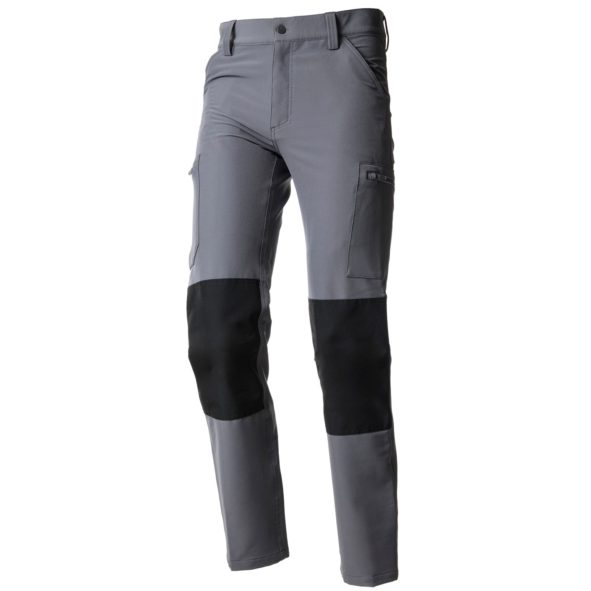 Pantalone da Lavoro Multitasche in Tessuto Stretch 437470 Neri