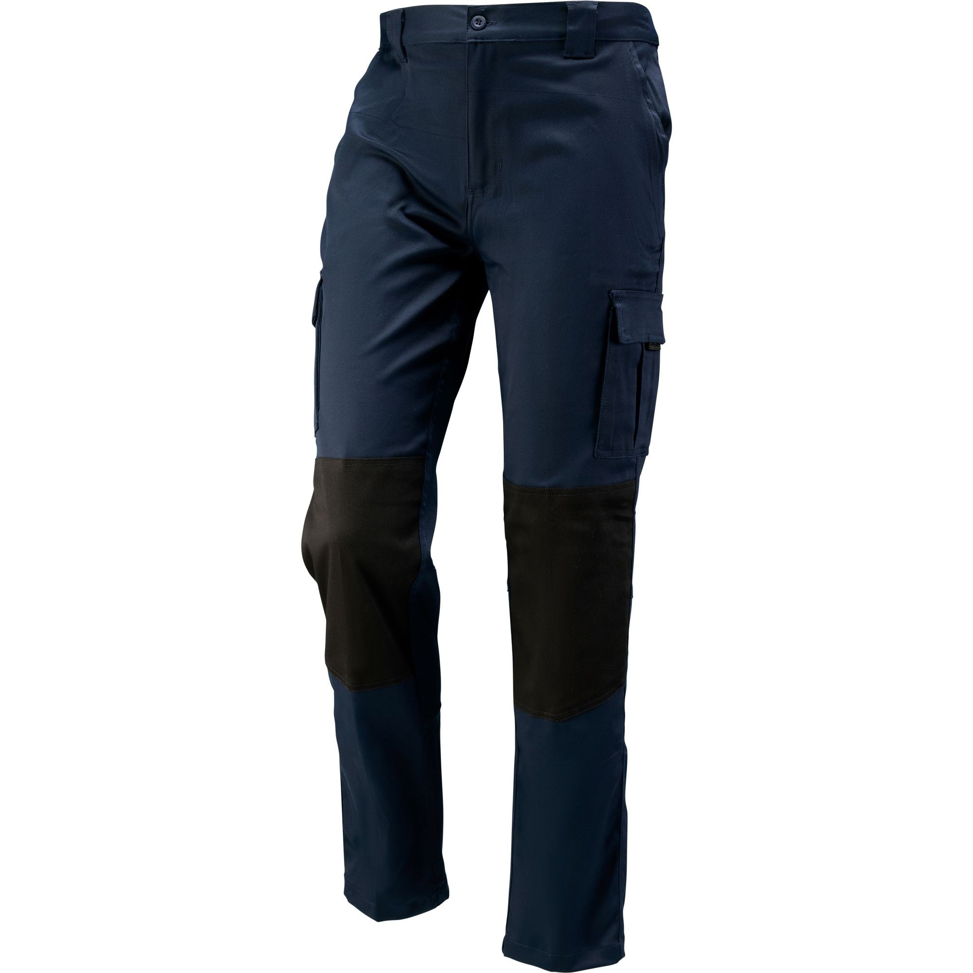 Pantalone da Lavoro Pesante con Ginocchia Rinforzate 437436 Neri