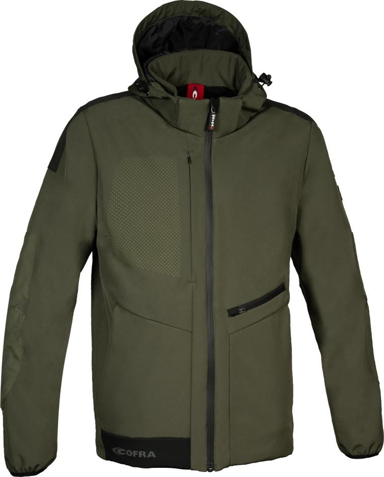 Giacca da Lavoro Cofra Multitasche Stretch Idropellente Softshell Elkton V732