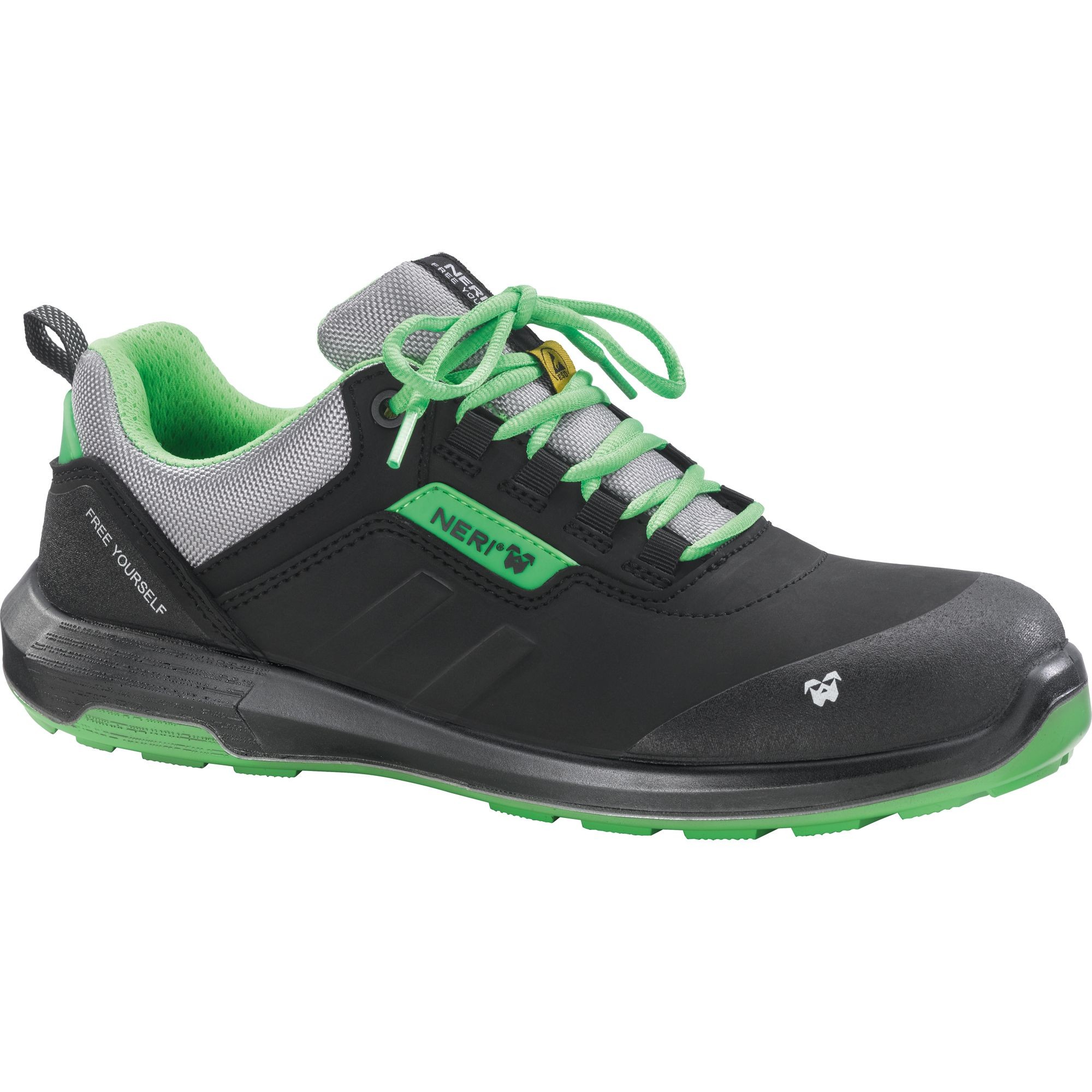 Scarpe Antinfortunistiche Protettive Basse in Pelle Nabuk S3 SRC ESD 510501 Neri