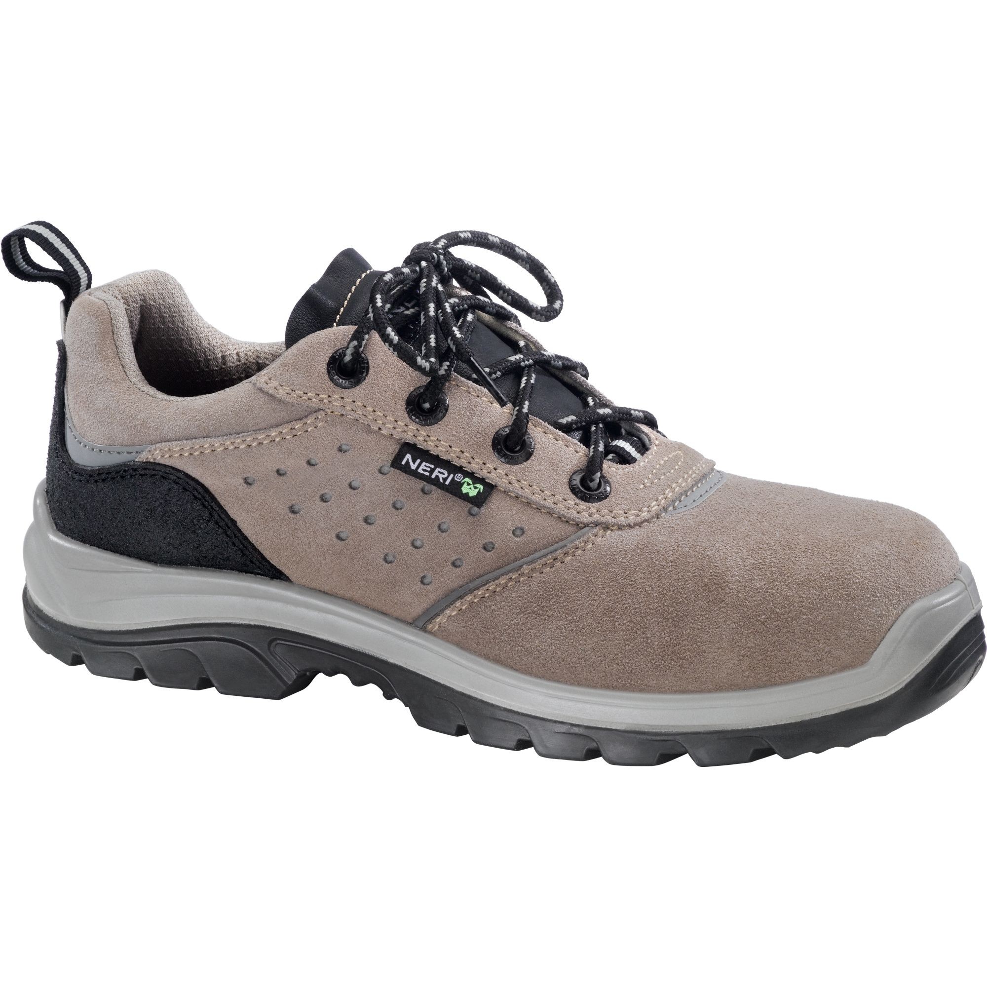 Scarpe Antinfortunistiche Protettive Basse in Crosta Bovina Scamosciata S1P SRC 510705 Neri