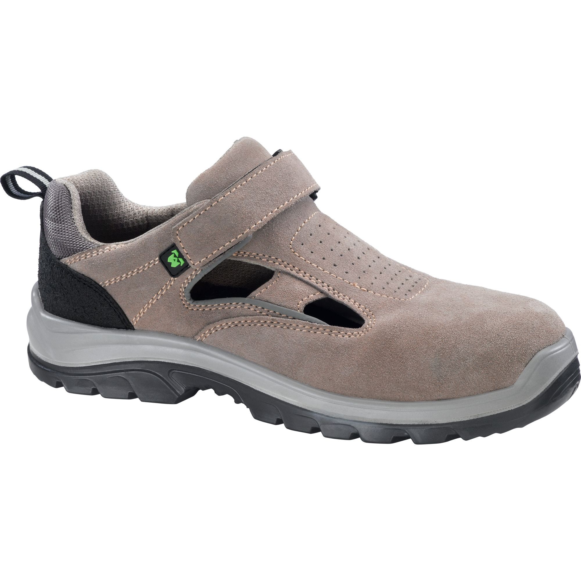 Scarpe Antinfortunistiche Basse Protettive in Crosta Bovina Scamosciata S1P SRC 510707 Neri