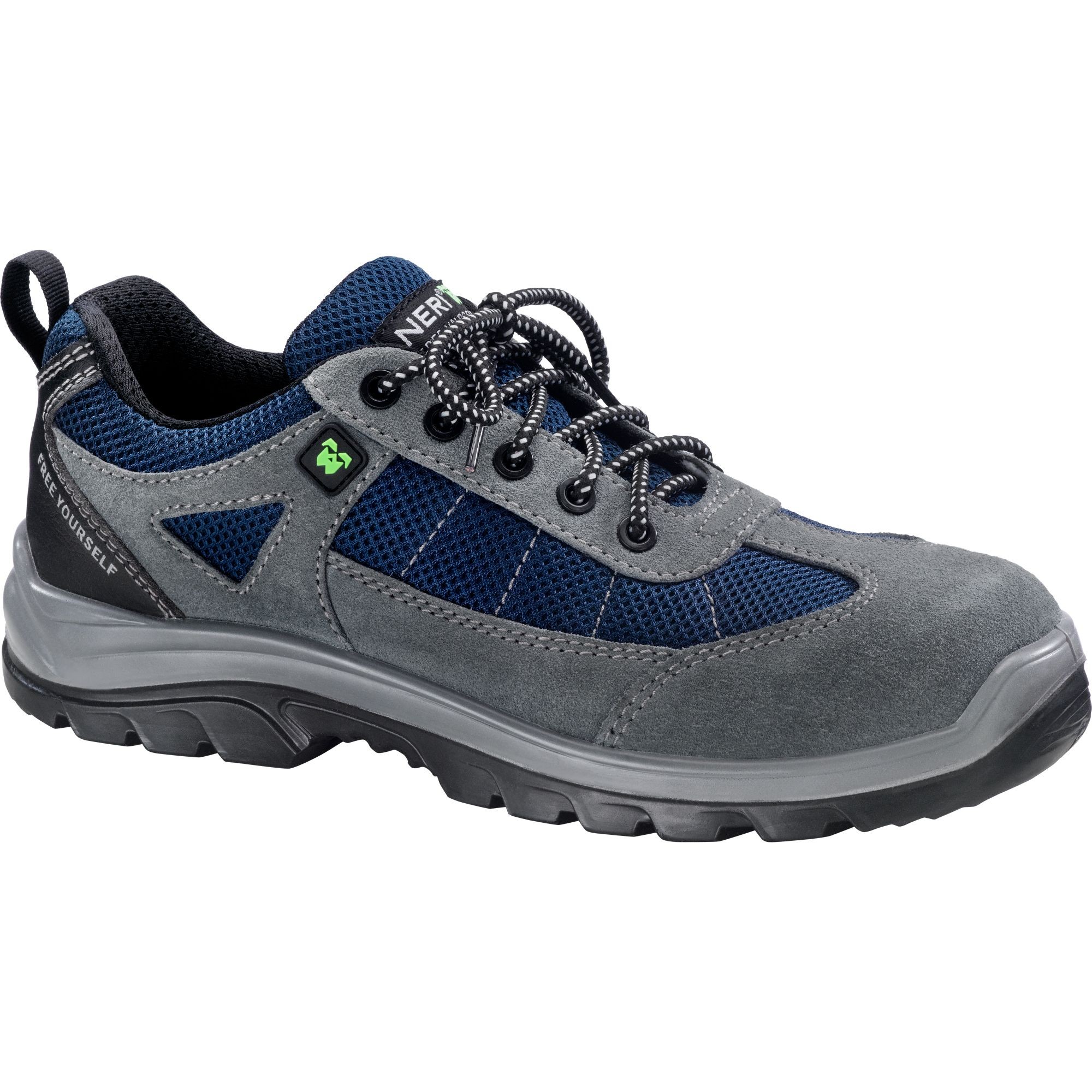 Scarpe Antinfortunistiche Protettive Basse in Crosta Bovina Scamosciata S1P SRC 510709 Neri