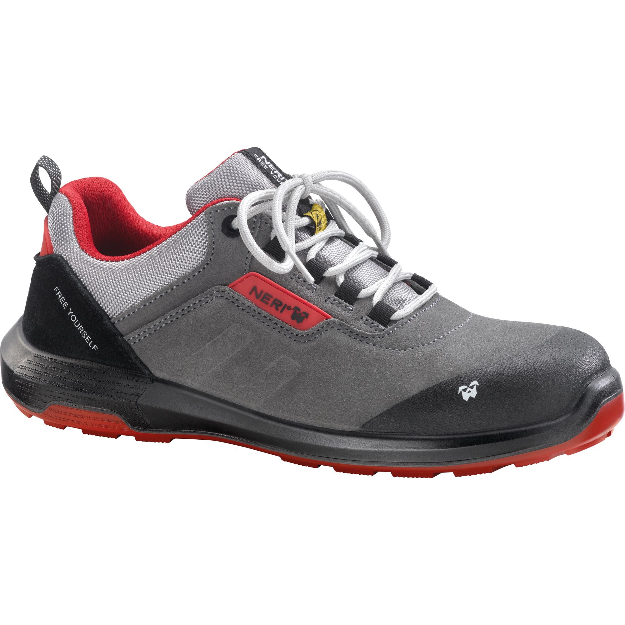 Scarpe Antinfortunistiche Protettive Basse in Crosta Bovina Scamosciata S3 SRC ESD 510715 Neri