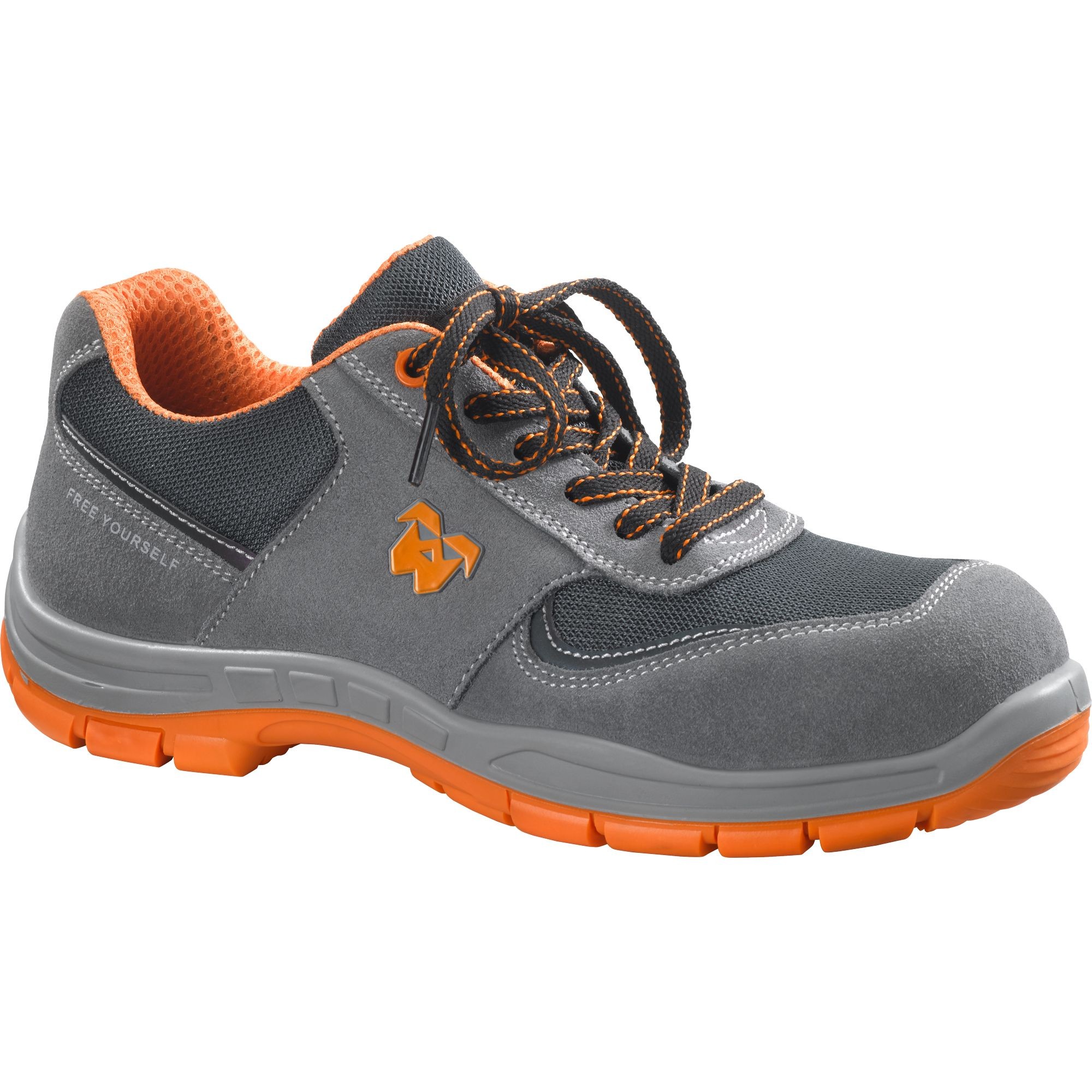 Scarpe Antinfortunistiche Protettive Basse in Crosta Bovina Scamosciata e Tessuto Tecnico S1P SRC 510751 Neri