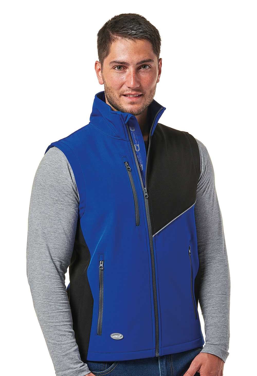 Gilet da Lavoro Logica DAMASCO/1 Imbottito Idropellente Multitasche Softshell