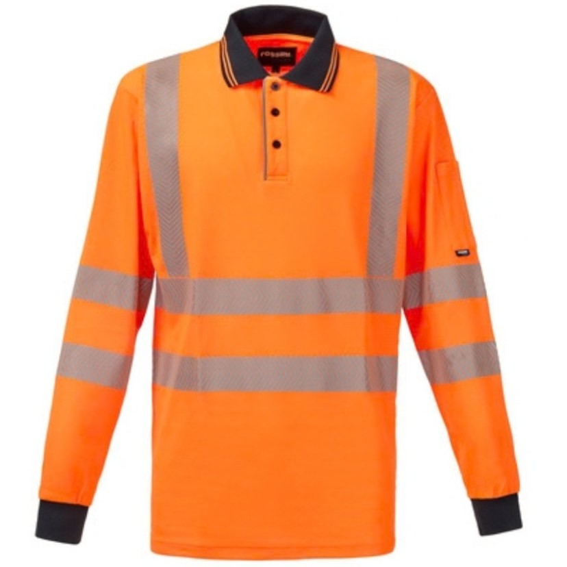 Polo da Lavoro Rossini Hi-Vis Altà Visibilità a Manica Lunga HH268