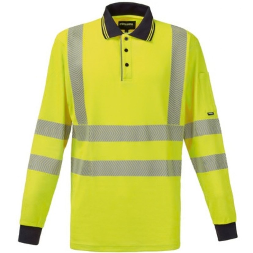 Polo da Lavoro Rossini Hi-Vis Altà Visibilità a Manica Lunga HH268