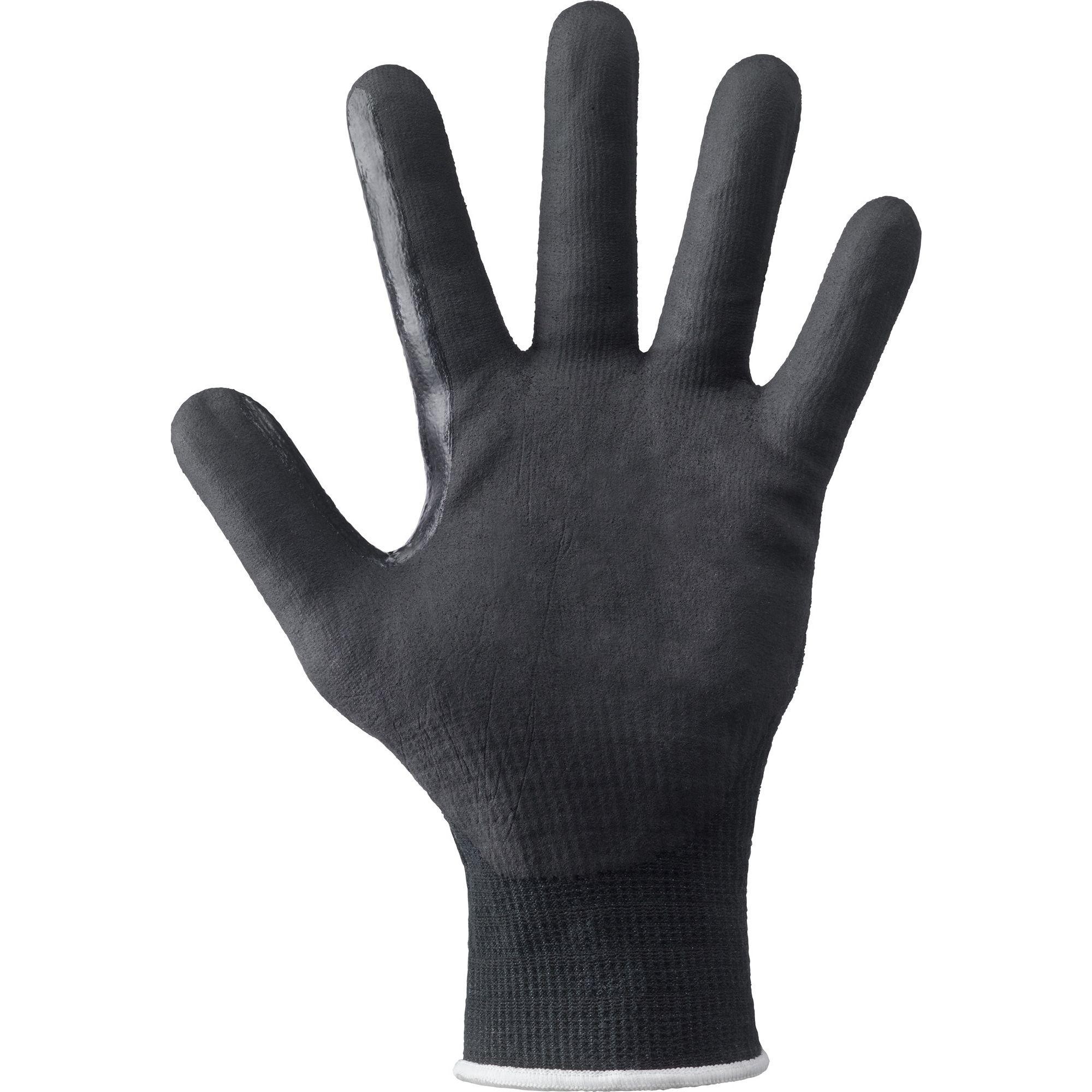6 Paia - Guanti da Lavoro Antitaglio in Kevlar King Viper Neri 337047