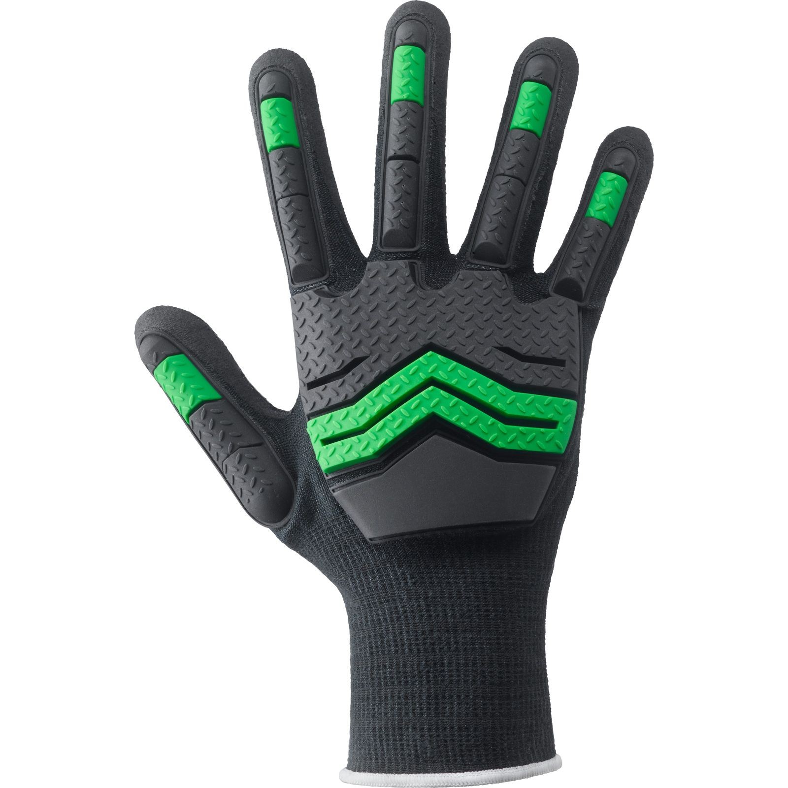 6 Paia - Guanti da Lavoro Antitaglio in Kevlar King Viper Neri 337047