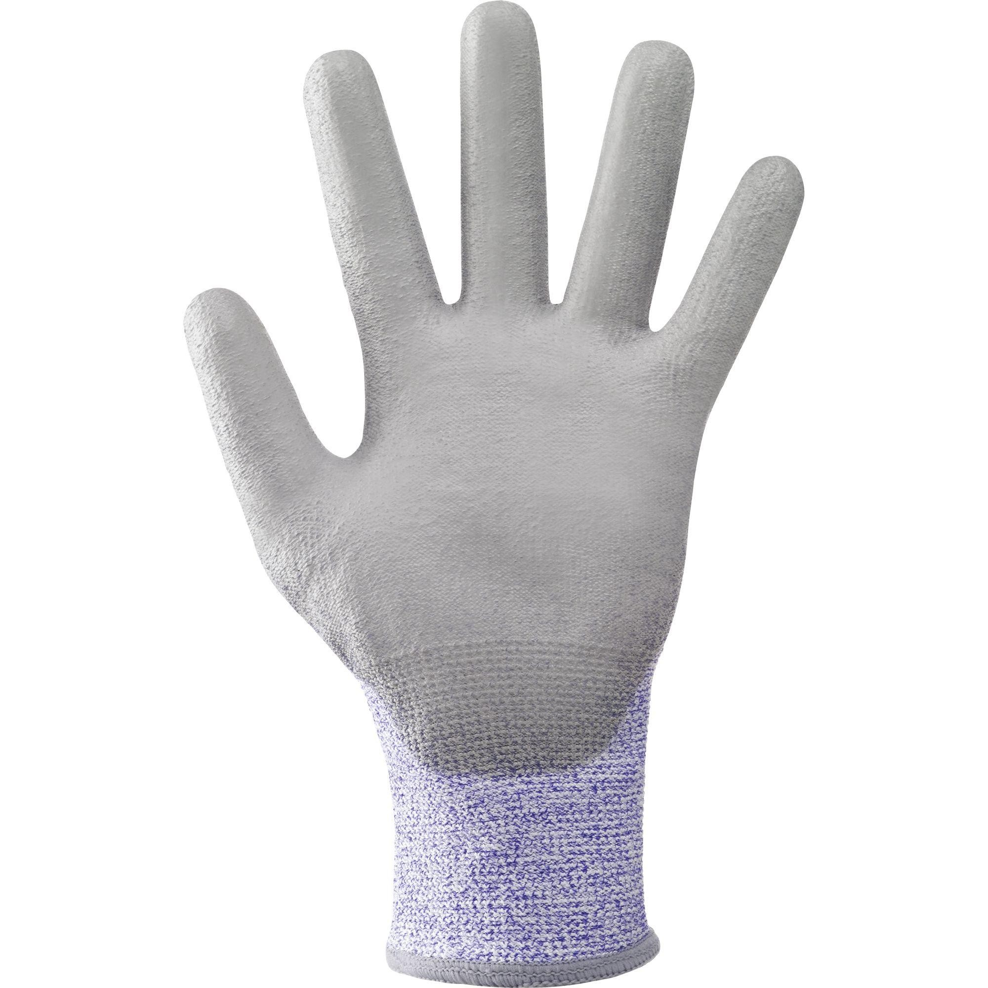 12 Paia - Guanti da Lavoro Krytech 586 in Fibre di Polietilene Alta Densità/Poliuretano Neri 337079